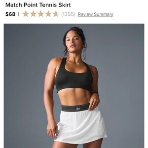Alo Match Point Tennis Skirt